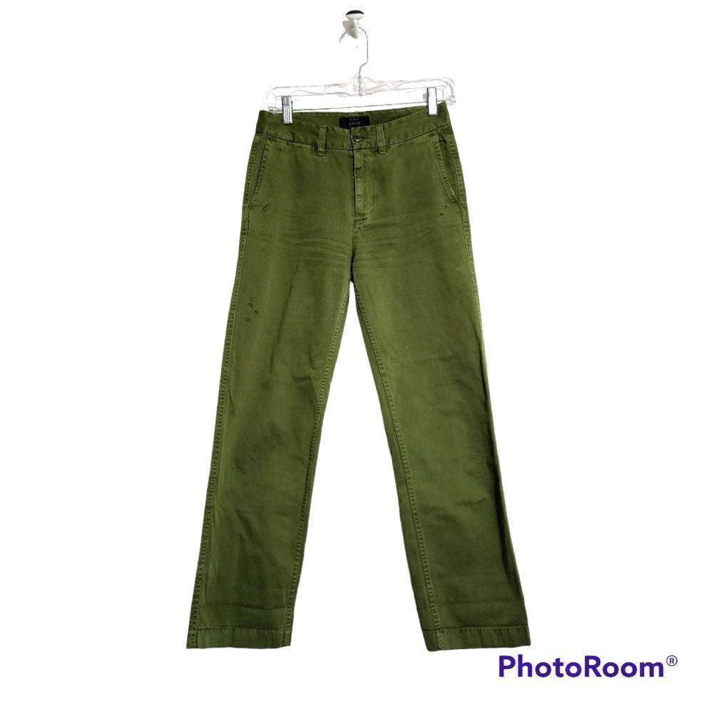 J.Crew Chino trousers pants green Granola Acedamia Sz  00